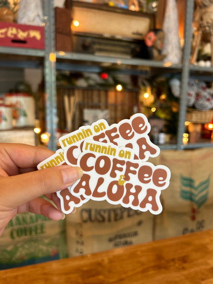 Coffe & Aloha Sticker