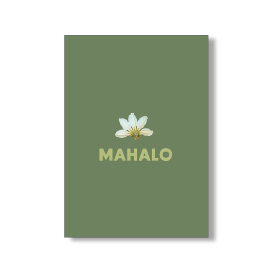 Mahalo Card: Naupaka